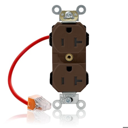 Straight Blade Receptacle, 5-20R, 20 A, 125V AC, Flush Mount, Self-Grounded MPN:M5362-SC