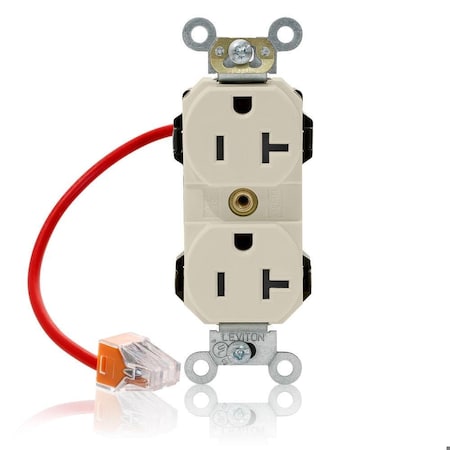 Straight Blade Receptacle, 5-20R, 20 A, 125V AC, Flush Mount, Self-Grounded MPN:M5362-SCT