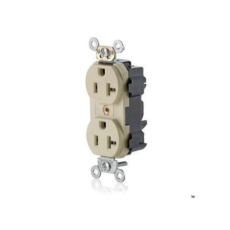 Straight Blade Receptacle, 5-20R, 20 A, 125V AC, Flush Mount, Self-Grounded MPN:M5362-SI