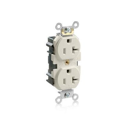 Straight Blade Receptacle, 5-20R, 20 A, 125V AC, Flush Mount, Self-Grounded MPN:M5362-ST