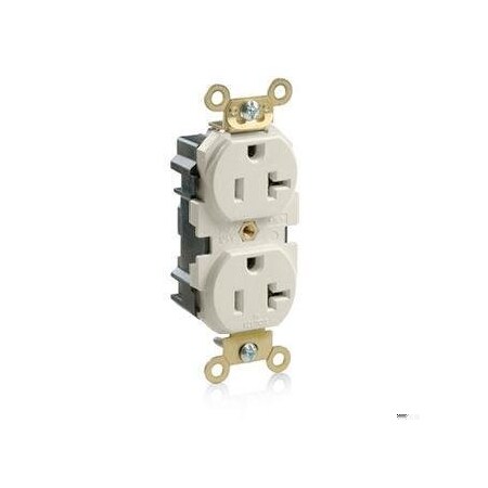 Straight Blade Receptacle, 5-20R, 20 A, 125V AC, Flush Mount, Self-Grounded MPN:M5362-T