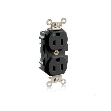 Straight Blade Receptacle, 5-15R, 15 A, 125V AC, Surface Mount, Self-Grounded MPN:M8200-E