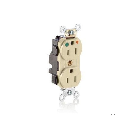 Straight Blade Receptacle, 5-15R, 15 A, 125V AC, Surface Mount, Isolated Ground MPN:M8200-IGI