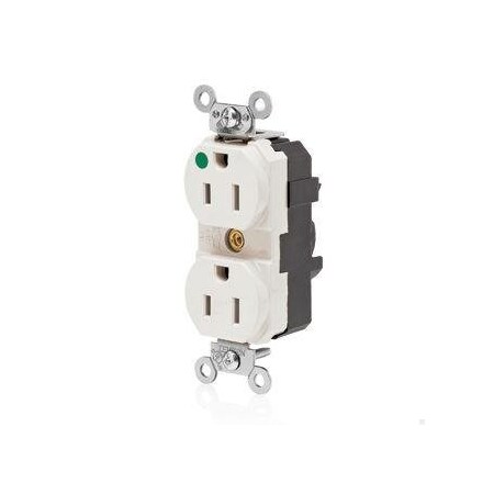 Straight Blade Receptacle, 5-15R, 15 A, 125V AC, Surface Mount, Self-Grounded MPN:M8200-ILT