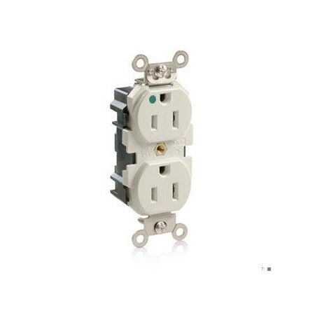 Straight Blade Receptacle, 5-15R, 15 A, 125V AC, Surface Mount, Self-Grounded MPN:M8200-T
