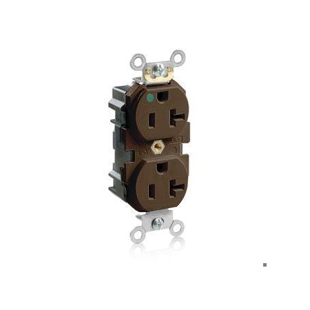 Straight Blade Receptacle, 5-20R, 20 A, 125V AC, Flush Mount, Self-Grounded MPN:M8300-H