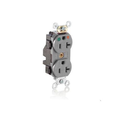 Straight Blade Receptacle, 5-20R, 20 A, 125V AC, Flush Mount, Isolated Ground MPN:M8300-IGG