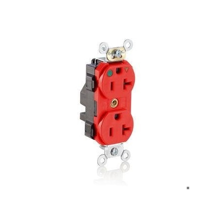 Straight Blade Receptacle, 5-20R, 20 A, 125V AC, Flush Mount, Isolated Ground MPN:M8300-IGR