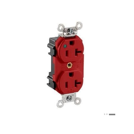 Straight Blade Receptacle, 5-20R, 20 A, 125V AC, Flush Mount, Self-Grounded MPN:M8300-PLR