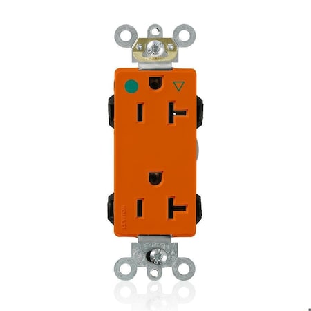 Straight Blade Receptacle, 5-20R, 20 A, 125V AC, Isolated Ground MPN:MD830-IG