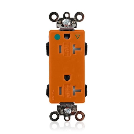 Straight Blade Receptacle, 5-20R, 20 A, 125V AC, Flush Mount, Isolated Ground MPN:MDT83-IG