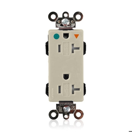 Straight Blade Receptacle, 5-20R, 20 A, 125V AC, Flush Mount, Isolated Ground MPN:MDT83-IGI