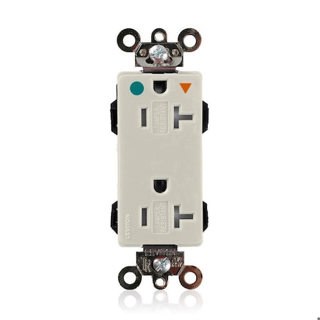 Straight Blade Receptacle, 5-20R, 20 A, 125V AC, Flush Mount, Isolated Ground MPN:MDT83-IGT