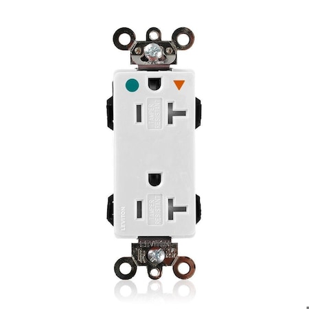 Straight Blade Receptacle, 5-20R, 20 A, 125V AC, Flush Mount, Isolated Ground MPN:MDT83-IGW
