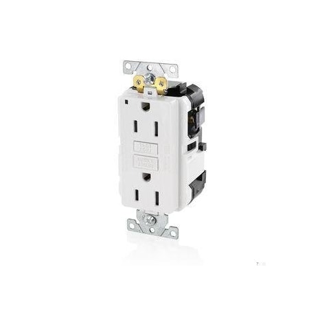 Lev-Lok GFCI 15A Ind Gr/PI White MPN:MGFN1-W