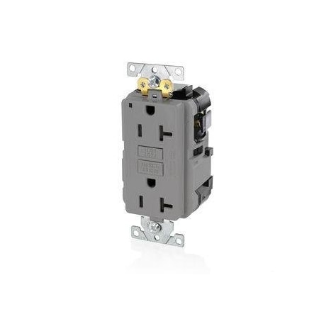 Lev-Lok GFCI 20A Ind Gr/PI Gray MPN:MGFN2-GY