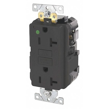 ModularRcptcl, 20A, 125VAC, Blk, Polycarb MPN:MGFN2-HGE