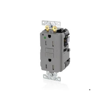 Lev-Lok GFCI 15A TR HG/PI Gray MPN:MGFT1-HGG