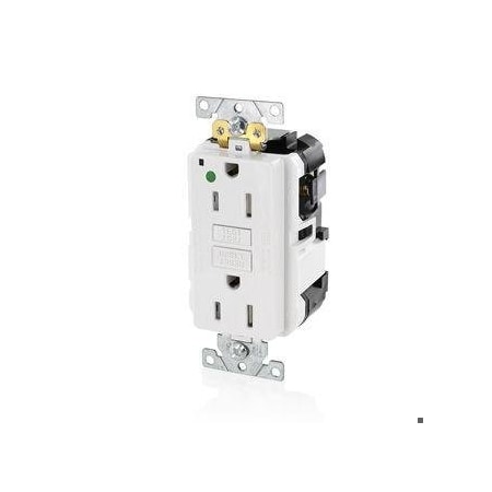 Lev-Lok GFCI 15A TR/PI HG White MPN:MGFT1-HGW