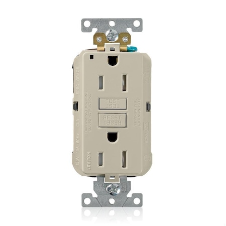 Lev-Lok GFCI 15A TR/PI Ind Gr Ivory MPN:MGFT1-I