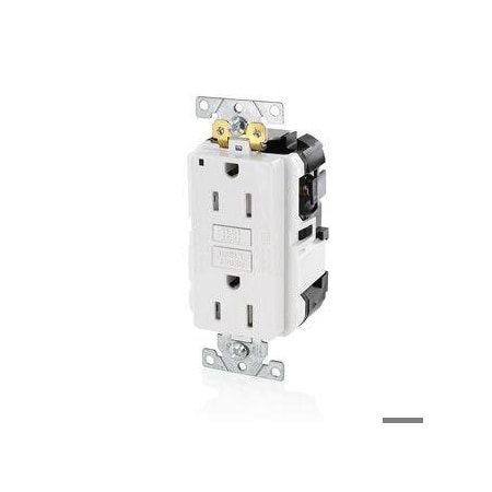Lev-Lok GFCI 15A TR/PI Ind Gr White MPN:MGFT1-W