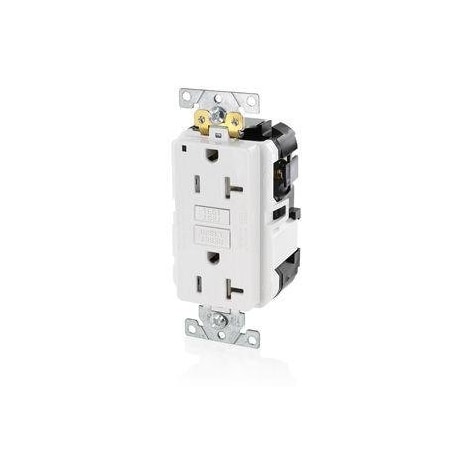 Lev-Lok GFCI 20A TR/PI Ind Gr White MPN:MGFT2-W