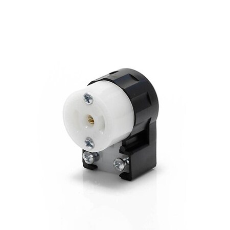 Midget Locking Connector, ML2-15R, 15 A, 125V AC, Single Phase, 2 Pole, Screw Terminals MPN:ML2-AC