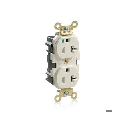 Straight Blade Receptacle, 5-20R, 20 A, 125V AC, Flush Mount, Self-Grounded MPN:MRI20-T