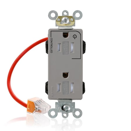 Straight Blade Receptacle, 5-15R, 15 A, 125V AC, Surface Mount, Self-Grounded MPN:MT162-1CG