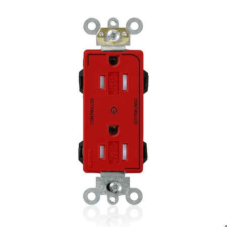 Straight Blade Receptacle, 5-15R, 15 A, 125V AC, Surface Mount, Self-Grounded MPN:MT162-2R
