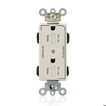 Straight Blade Receptacle, 5-15R, 15 A, 125V AC, Surface Mount, Self-Grounded MPN:MT162-2T