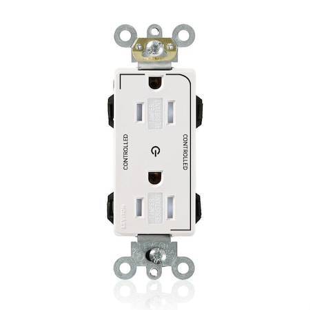 Straight Blade Receptacle, 5-15R, 15 A, 125V AC, Surface Mount, Self-Grounded MPN:MT162-2W
