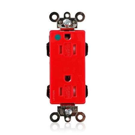 Straight Blade Receptacle, 5-15R, 15 A, 125V AC, 2 Pole, 3 Wire, Surface Mount, Self-Grounded MPN:MT162-HGR