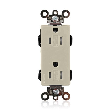 Straight Blade Receptacle, 5-15R, 15 A, 125V AC, Surface Mount, Self-Grounded MPN:MT162-I