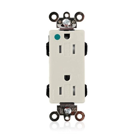 Straight Blade Receptacle, 5-15R, 15 A, 125V AC, Surface Mount, Self-Grounded MPN:MT162-ILT