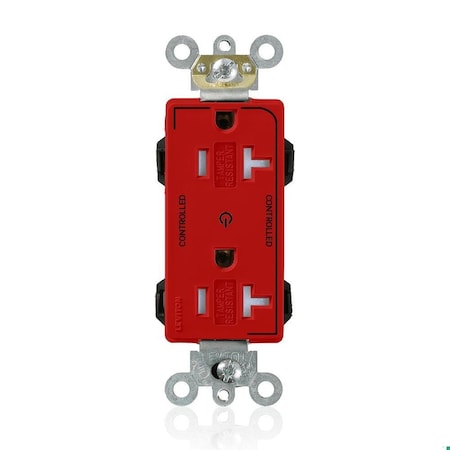 Straight Blade Receptacle, 5-20R, 20 A, 125V AC, Flush Mount, Self-Grounded MPN:MT163-2R