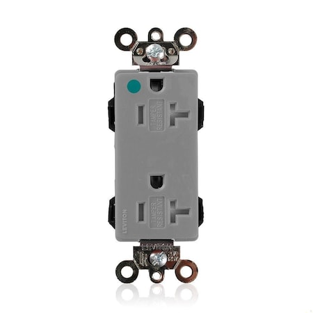 Straight Blade Receptacle, 5-20R, 20 A, 125V AC, Flush Mount, Self-Grounded MPN:MT163-HGG