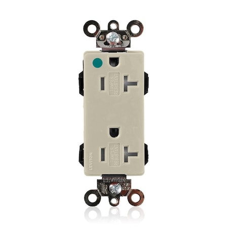 Straight Blade Receptacle, 5-20R, 20 A, 125V AC, Flush Mount, Self-Grounded MPN:MT163-HGI