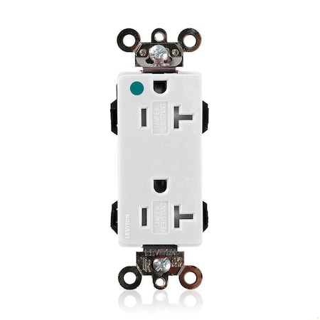 Straight Blade Receptacle, 5-20R, 20 A, 125V AC, Flush Mount, Self-Grounded MPN:MT163-HGW
