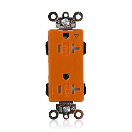 Straight Blade Receptacle, 5-20R, 20 A, 125V AC, Flush Mount, Isolated Ground MPN:MT163-IG