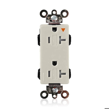 Straight Blade Receptacle, 5-20R, 20 A, 125V AC, Flush Mount, Isolated Ground MPN:MT163-IGT