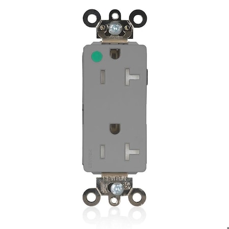 Straight Blade Receptacle, 5-20R, 20 A, 125V AC, Flush Mount, Self-Grounded MPN:MT163-ILG