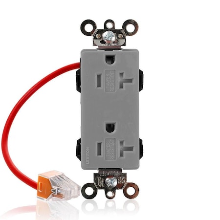 Straight Blade Receptacle, 5-20R, 20 A, 125V AC, Flush Mount, Self-Grounded MPN:MT163-SCG