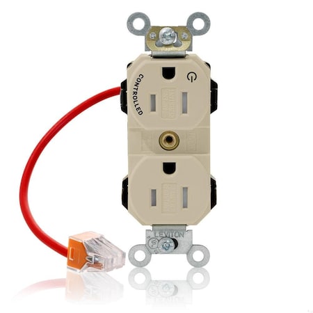 Straight Blade Receptacle, 5-15R, 15 A, 125V AC, Self-Grounded MPN:MT562-1CI