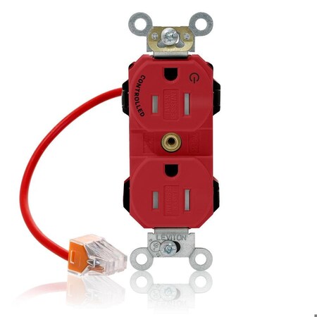 Straight Blade Receptacle, 5-15R, 15 A, 125V AC, Self-Grounded MPN:MT562-1CR