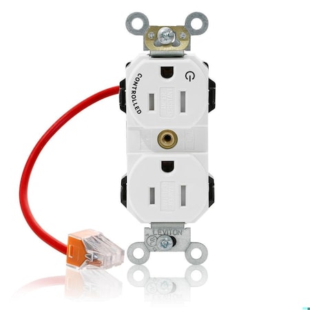 Straight Blade Receptacle, 5-15R, 15 A, 125V AC, Self-Grounded MPN:MT562-1CW