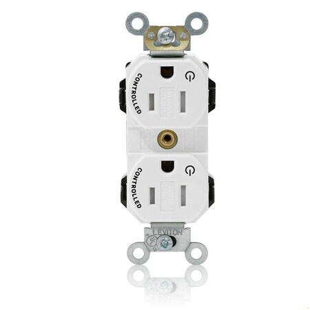 Straight Blade Receptacle, 5-15R, 15 A, 125V AC, Self-Grounded MPN:MT562-2SW