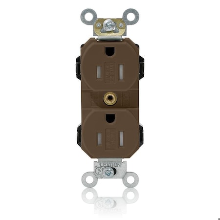 Straight Blade Receptacle, 5-15R, 15 A, 125V AC, Self-Grounded MPN:MT562-S