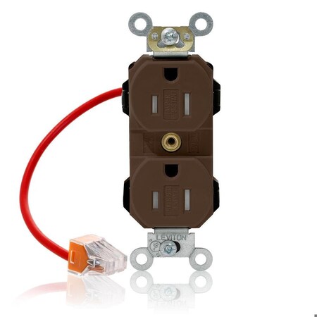 Straight Blade Receptacle, 5-15R, 15 A, 125V AC, Self-Grounded MPN:MT562-SC
