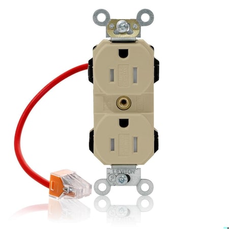 Straight Blade Receptacle, 5-15R, 15 A, 125V AC, Self-Grounded MPN:MT562-SCI
